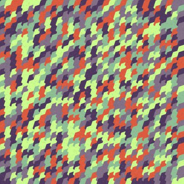 Soyut Geometrik Desen üretken hesaplama sanatı çizimi