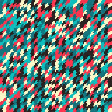 Soyut Geometrik Desen üretken hesaplama sanatı çizimi