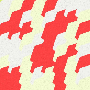 Soyut Geometrik Desen üretken hesaplama sanatı çizimi