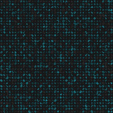 Soyut Geometrik Desen üretken hesaplama sanatı çizimi