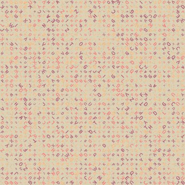 Soyut Geometrik Desen üretken hesaplama sanatı çizimi