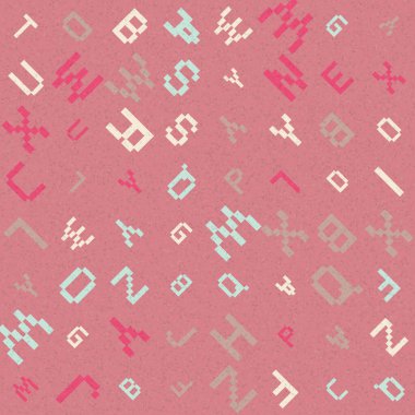 Rastgele alfabe harfleri vektör duvar kağıdı 