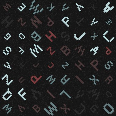 Rastgele alfabe harfleri vektör duvar kağıdı 