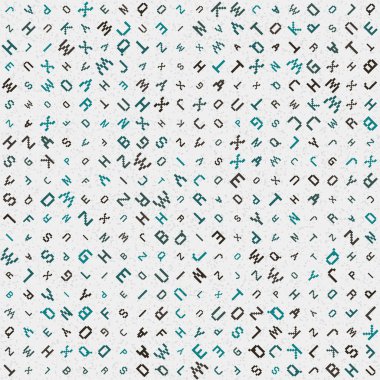 Soyut Geometrik Desen üretken hesaplama sanatı çizimi