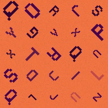 Soyut Geometrik Desen üretken hesaplama sanatı çizimi