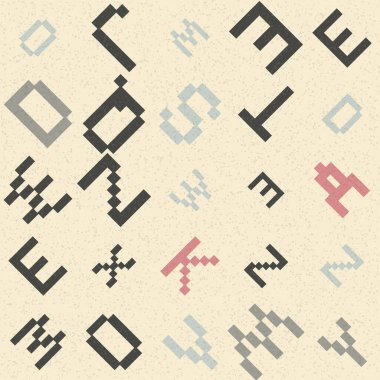 Soyut Geometrik Desen üretken hesaplama sanatı çizimi