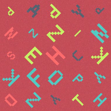 Soyut Geometrik Desen üretken hesaplama sanatı çizimi