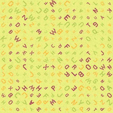 Soyut Geometrik Desen üretken hesaplama sanatı çizimi