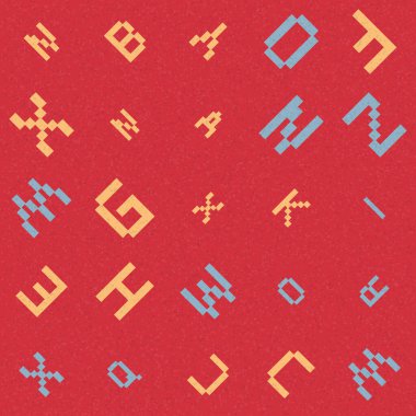 Soyut Geometrik Desen üretken hesaplama sanatı çizimi