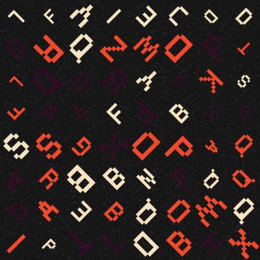 Soyut Geometrik Desen üretken hesaplama sanatı çizimi