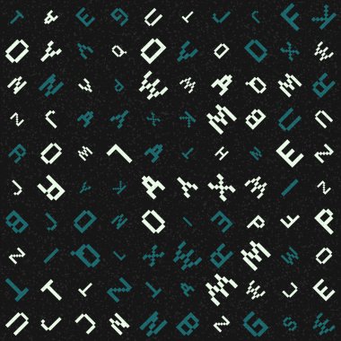 Soyut Geometrik Desen üretken hesaplama sanatı çizimi