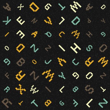 soyut rastgele alfabe harfleri, vektör duvar kağıdı 