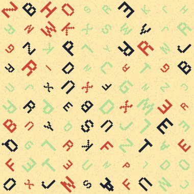 Soyut Geometrik Desen üretken hesaplama sanatı çizimi