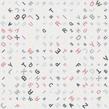 Soyut Geometrik Desen üretken hesaplama sanatı çizimi