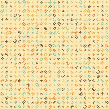 Soyut Geometrik Desen üretken hesaplama sanatı çizimi