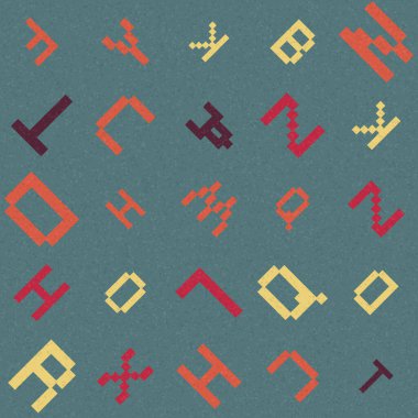 - ABC. alfabe harfleri, soyut vektör illüstrasyon duvar kağıdı 