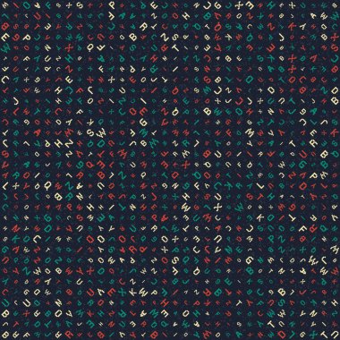 Soyut Geometrik Desen üretken hesaplama sanatı çizimi