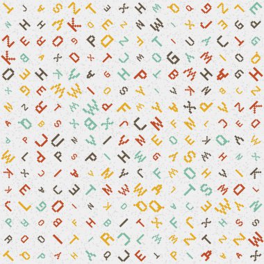 Soyut Geometrik Desen üretken hesaplama sanatı çizimi