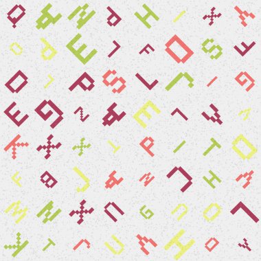 Soyut Geometrik Desen üretken hesaplama sanatı çizimi