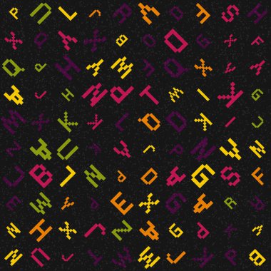 Rastgele alfabe harfleri vektör duvar kağıdı 