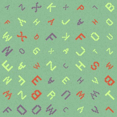 Soyut Geometrik Desen üretken hesaplama sanatı çizimi