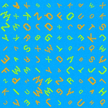 soyut rastgele alfabe harfleri, vektör duvar kağıdı 