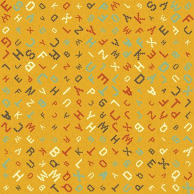 Soyut Geometrik Desen üretken hesaplama sanatı çizimi