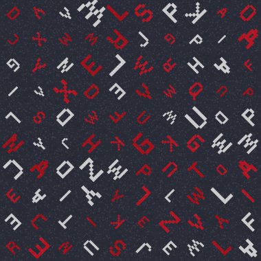 Soyut Geometrik Desen üretken hesaplama sanatı çizimi