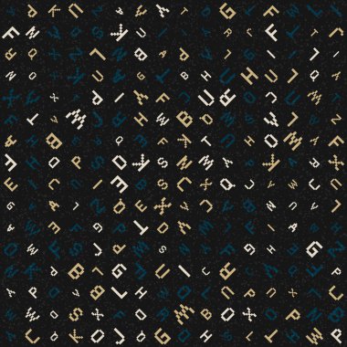 Soyut Geometrik Desen üretken hesaplama sanatı çizimi