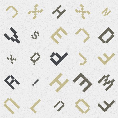 Rastgele alfabe harfleri vektör duvar kağıdı 