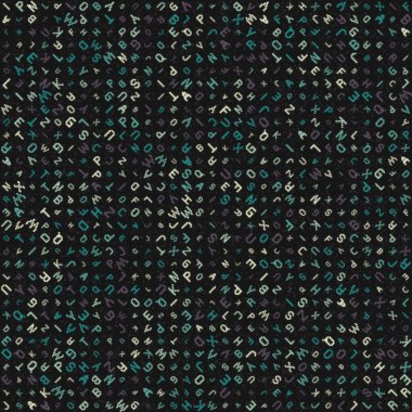 Soyut Geometrik Desen üretken hesaplama sanatı çizimi