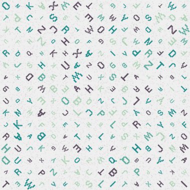 Soyut Geometrik Desen üretken hesaplama sanatı çizimi
