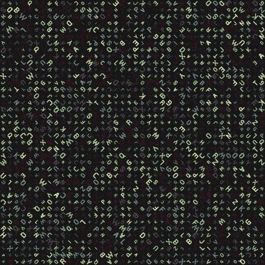 Soyut Geometrik Desen üretken hesaplama sanatı çizimi