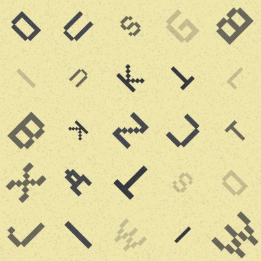 Soyut Geometrik Desen üretken hesaplama sanatı çizimi