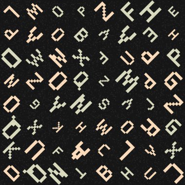 Soyut Geometrik Desen üretken hesaplama sanatı çizimi