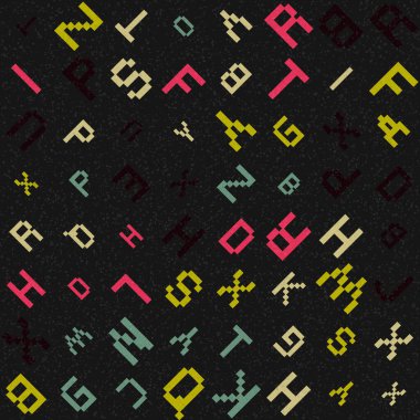 Soyut Geometrik Desen üretken hesaplama sanatı çizimi