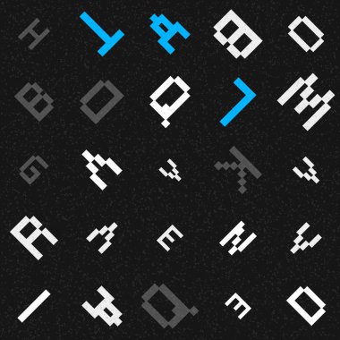 Soyut Geometrik Desen üretken hesaplama sanatı çizimi