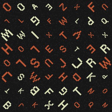 Soyut Geometrik Desen üretken hesaplama sanatı çizimi