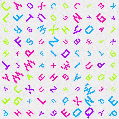 soyut rastgele alfabe harfleri, vektör duvar kağıdı 