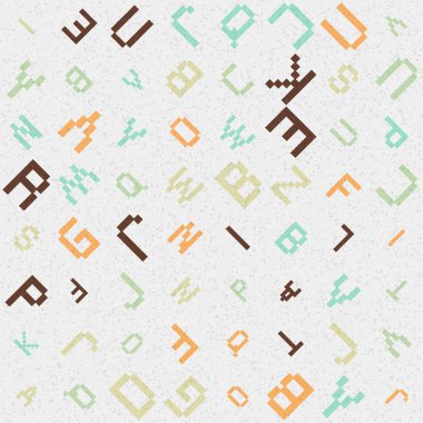 Soyut Geometrik Desen üretken hesaplama sanatı çizimi