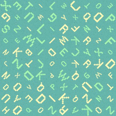 Soyut Geometrik Desen üretken hesaplama sanatı çizimi