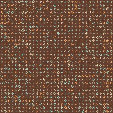 Soyut Geometrik Desen üretken hesaplama sanatı çizimi