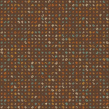 Soyut Geometrik Desen üretken hesaplama sanatı çizimi