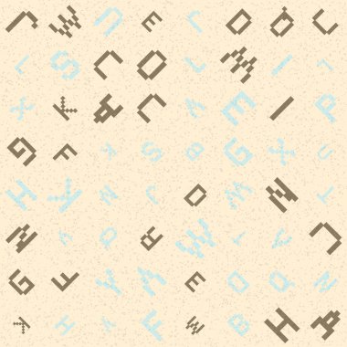 Soyut Geometrik Desen üretken hesaplama sanatı çizimi