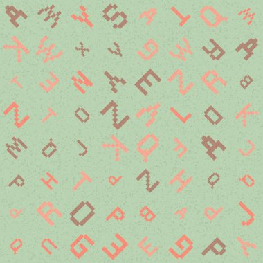 Soyut Geometrik Desen üretken hesaplama sanatı çizimi