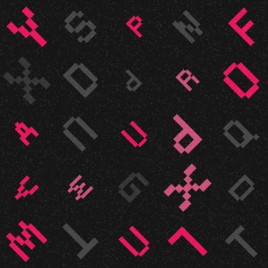 Soyut Geometrik Desen üretken hesaplama sanatı çizimi