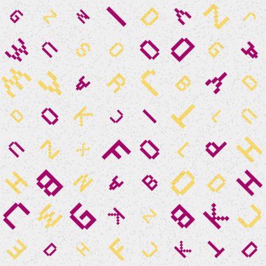 Rastgele alfabe harfleri vektör duvar kağıdı 