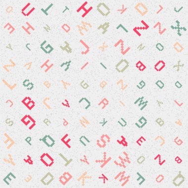 Soyut Geometrik Desen üretken hesaplama sanatı çizimi