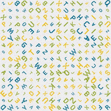 soyut rastgele alfabe harfleri, vektör duvar kağıdı 