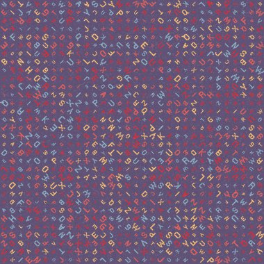 Soyut Geometrik Desen üretken hesaplama sanatı çizimi